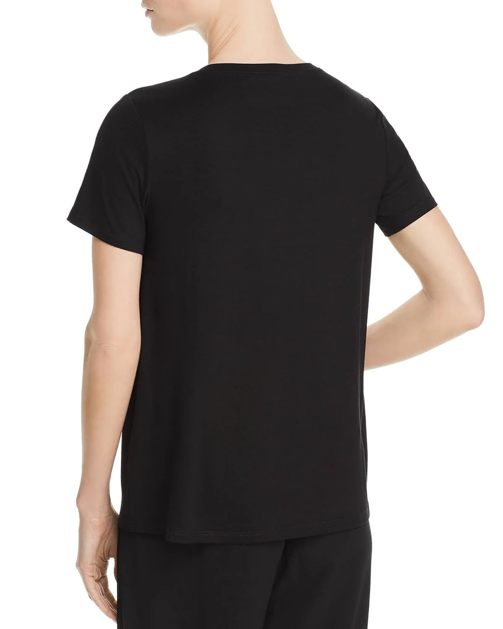 Black Crewneck Tee Q1856