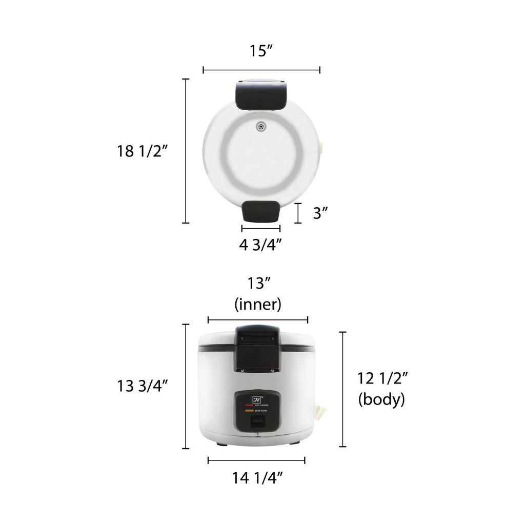 33 Cups Stainless Steel Rice Cooker / Warmer W3897