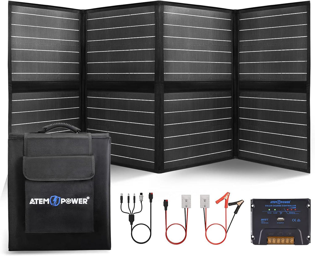 120W Portable Foldable Solar Panel with 20A MPPT Charger Controller S246