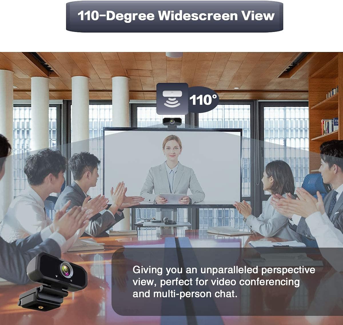 Webcam 1080p HD USB with Privacy Shutter and Tripod Stand, Pack of 2 K970589