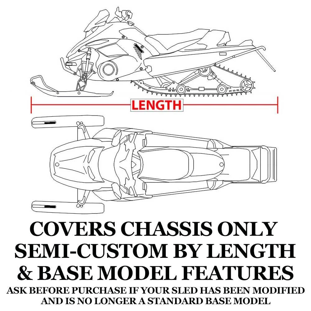 Trailerable 600 Denier Snowmobile Cover Y414067