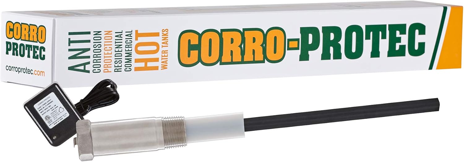 Powered Anode Rod for Water Heater, Titanium Z88498