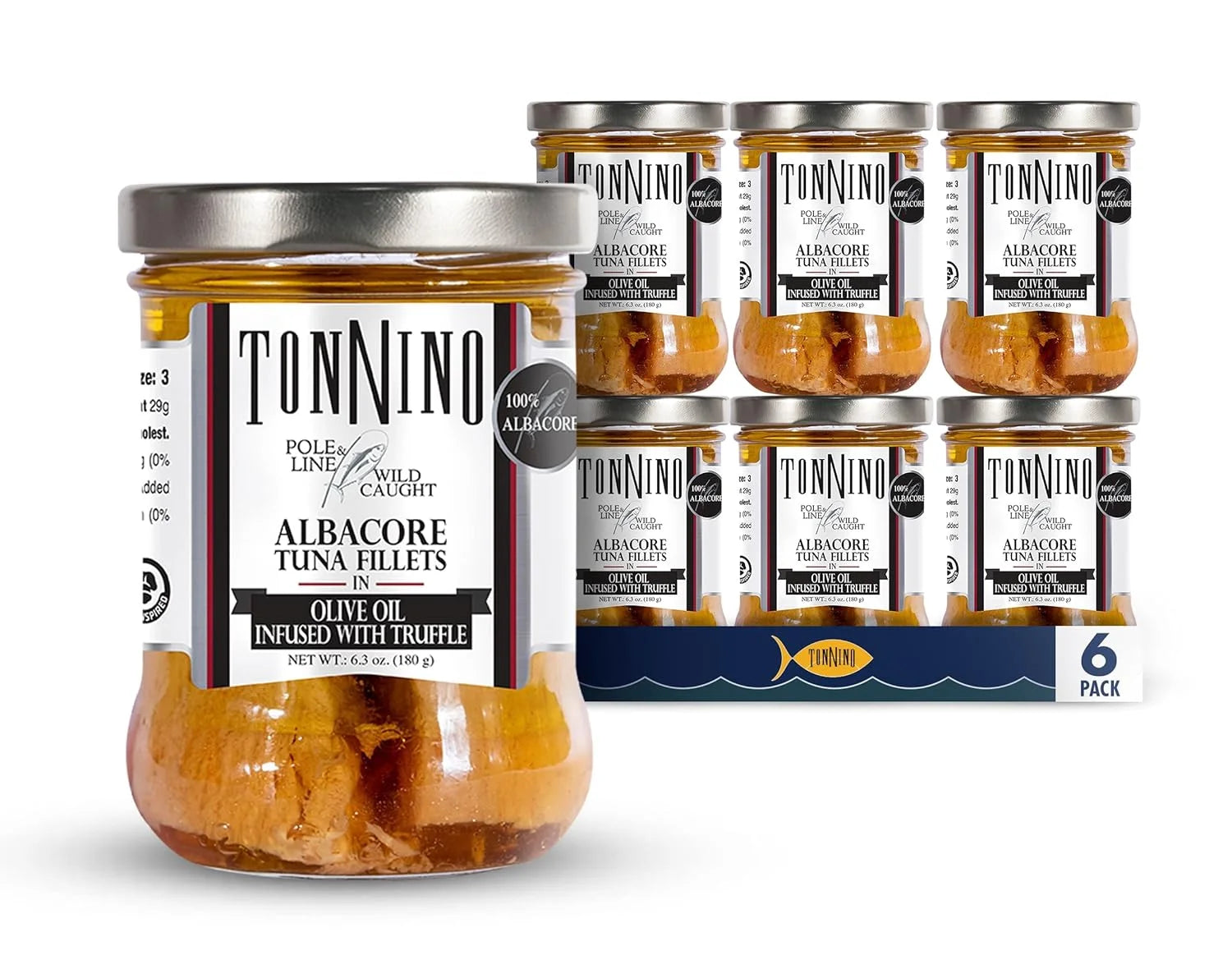Albacore Tuna in Olive Oil with Truffle, 6.3 oz, 6-Pack J46950