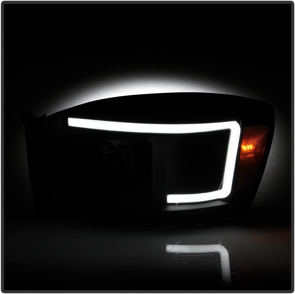 Black Housing LED Projector Headlights for Dodge Ram 1500 2500 3500 Pickup D725