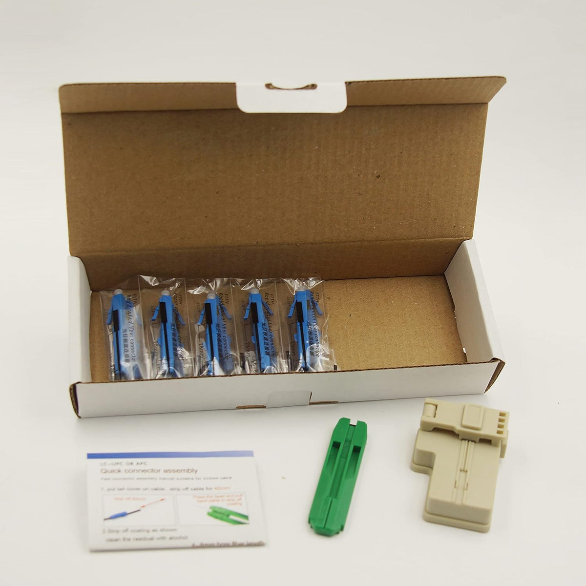 100pcs Fiber Optic Quick Connector with Matched Tools G39356