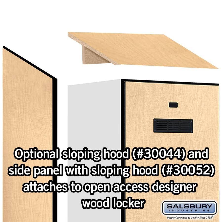 Maple Sloping Hood for Locker T9496