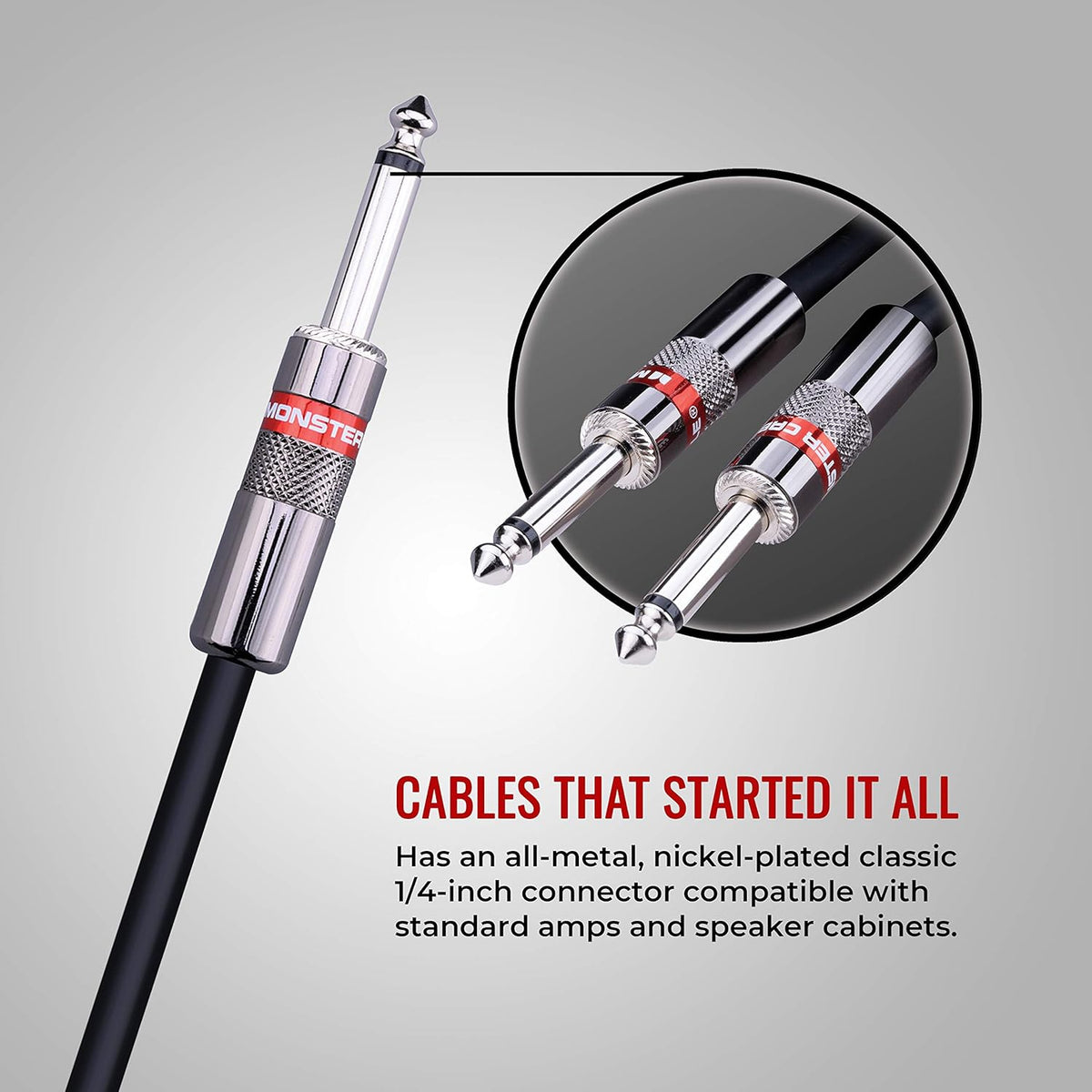 25 ft Straight 1/4 Speaker Cable Pack of 2 T9970