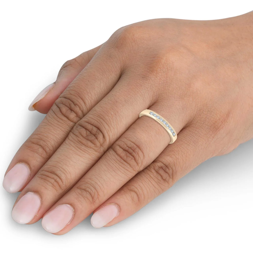 14k Yellow Gold Diamond Wedding Ring P729310
