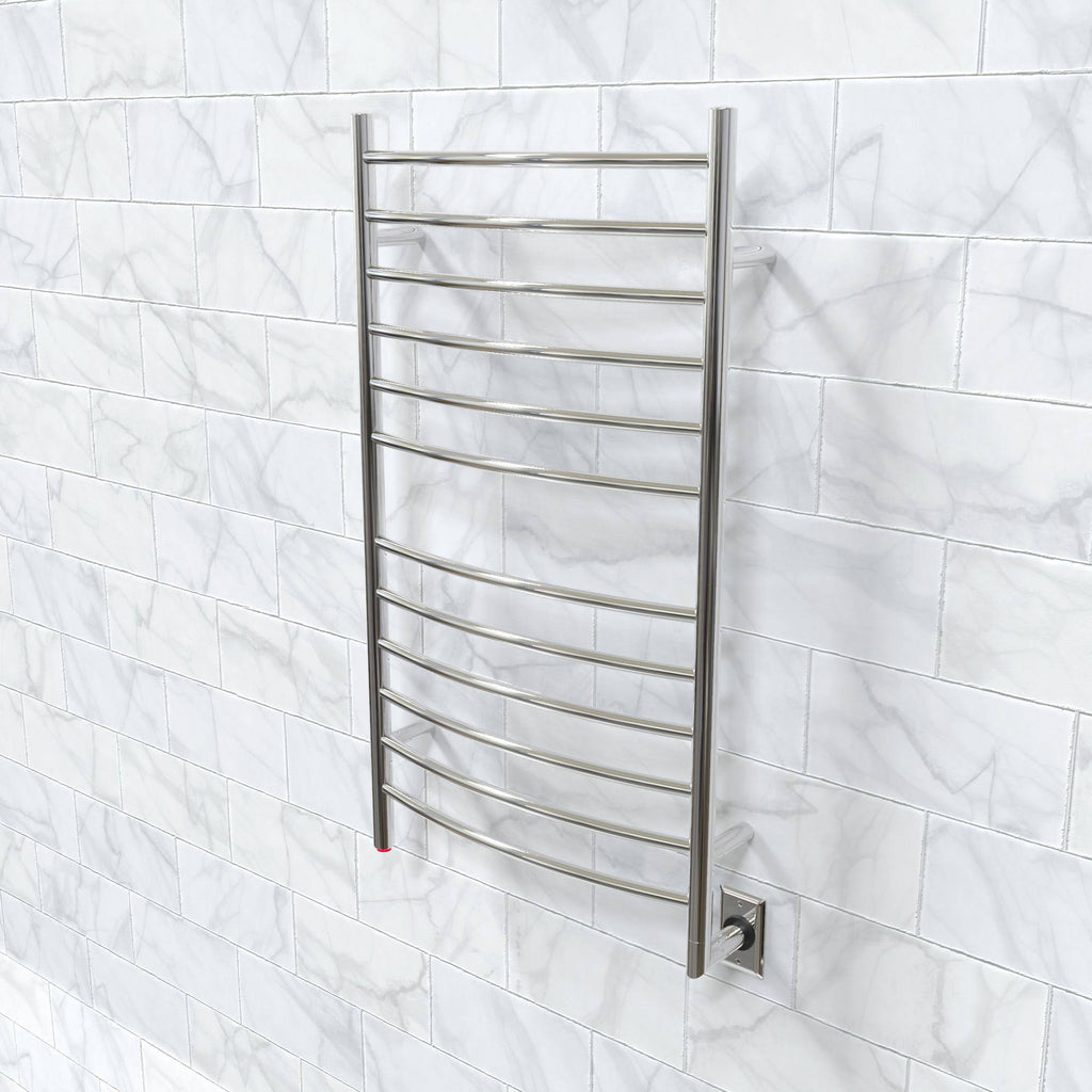 Polished Stainless Curved Towel Warmer H630313