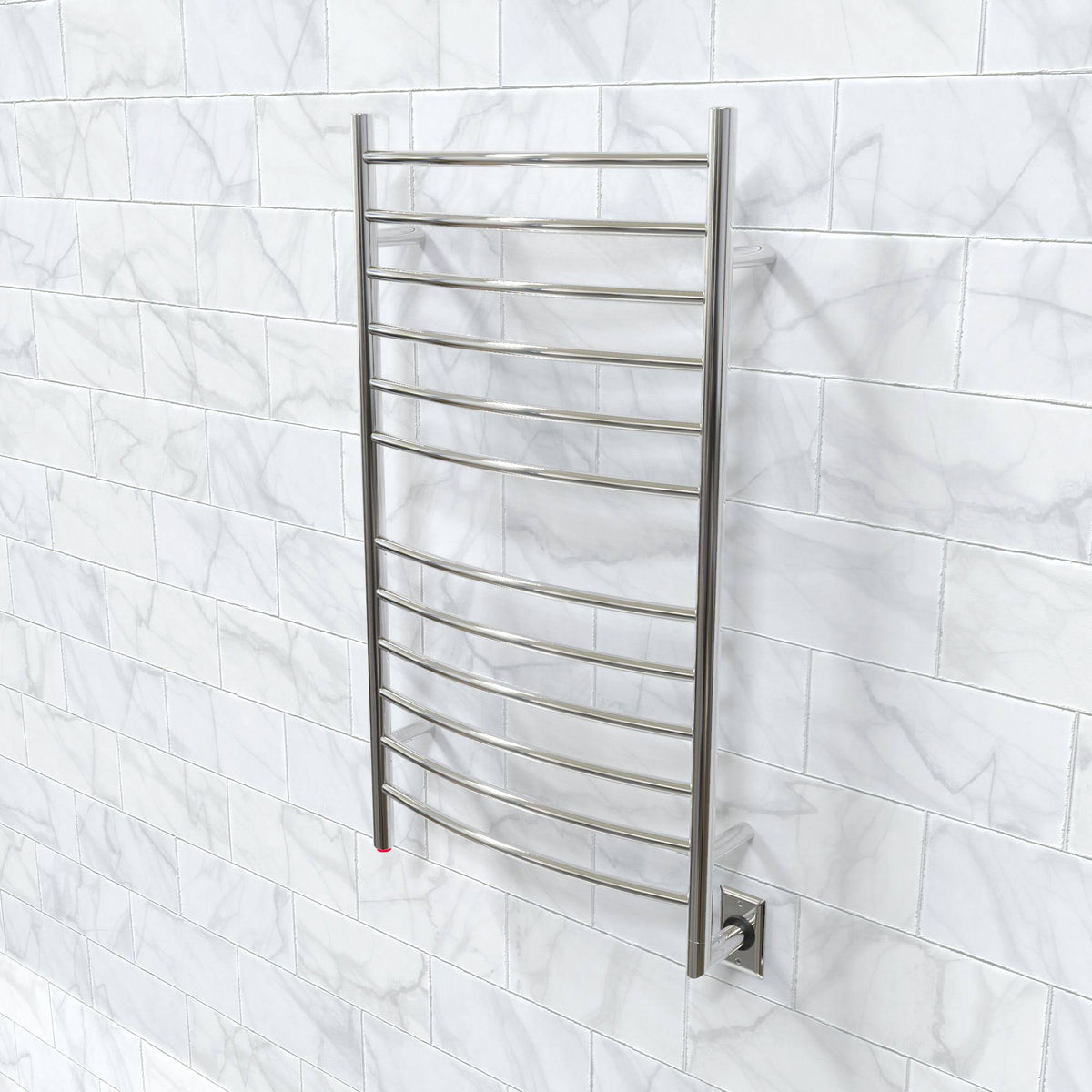 Polished Stainless Curved Towel Warmer H630313