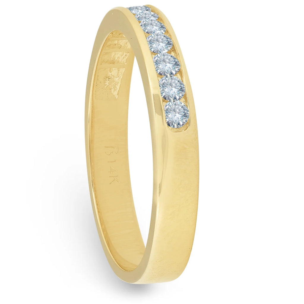 14k Yellow Gold Diamond Wedding Ring P729310