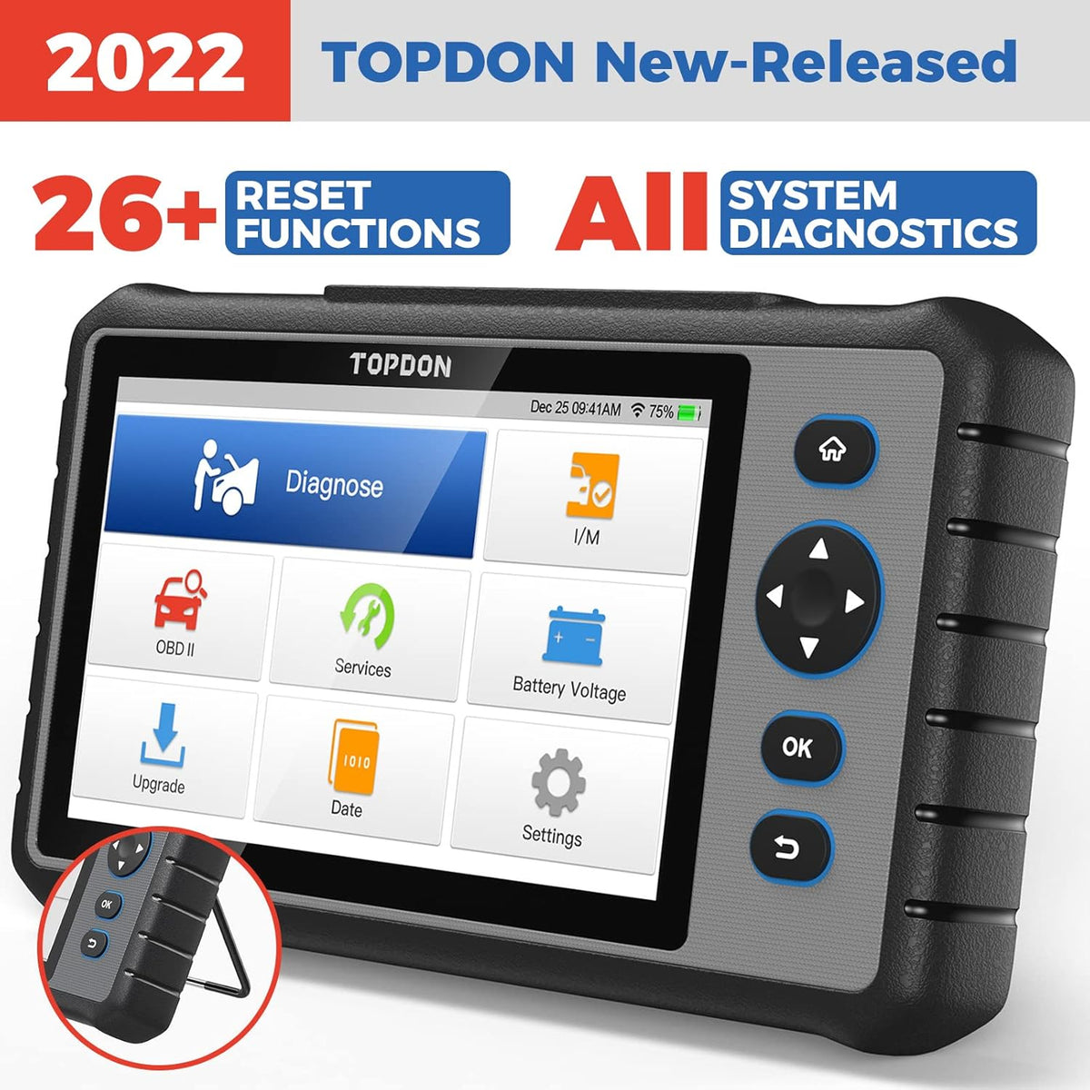 OBD2 Scanner with All System Scan Tool, Code Reader E80172