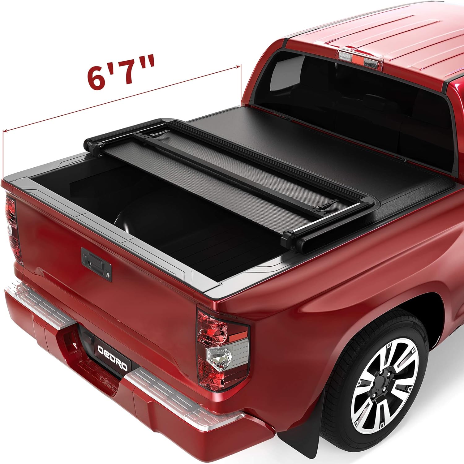Soft Tri-Fold Truck Bed Tonneau Cover for 2014-2021 Toyota Tundra Fleetside 5.5 ft Bed Z340