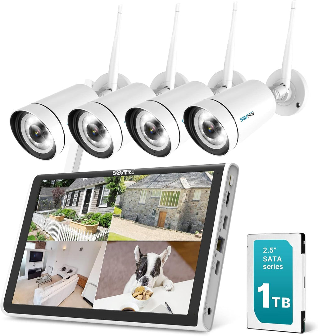2K WiFi Security Camera System with 1TB HDD NVR K91636