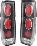 Black Clear Lens Tail Light Assembly for Nissan D21 W449