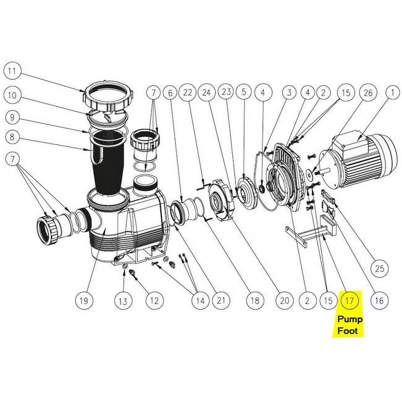Hydrostar Pump Foot D60995