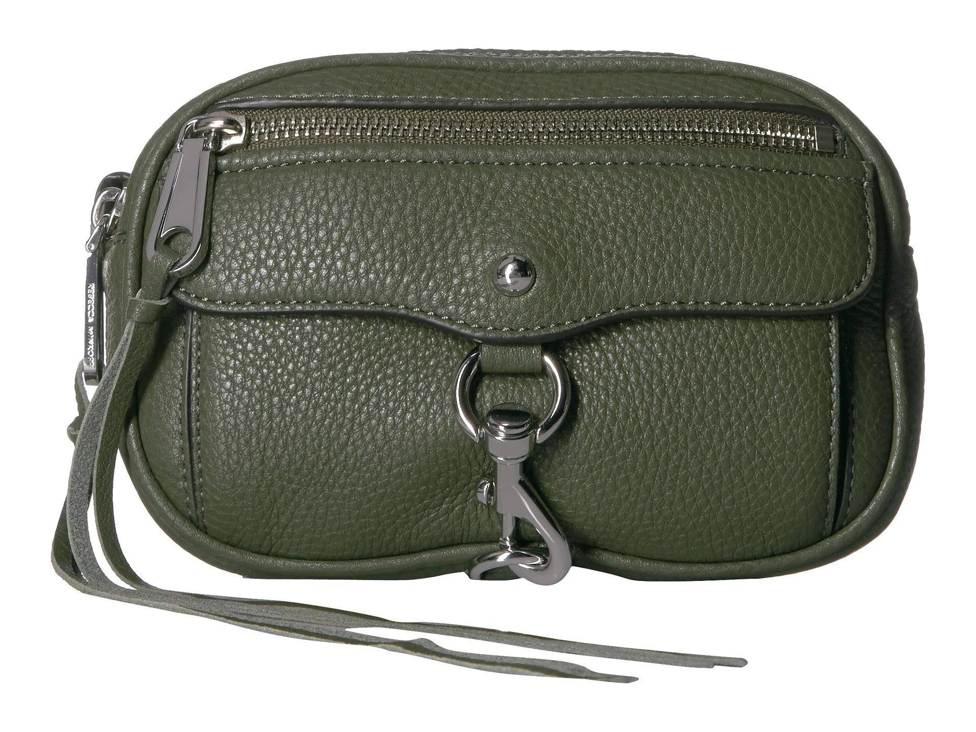 Green Leather Belt Bag Y874551