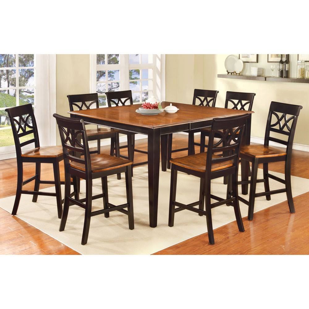 Black Duo-Tone Counter Chair Set of 2 O665