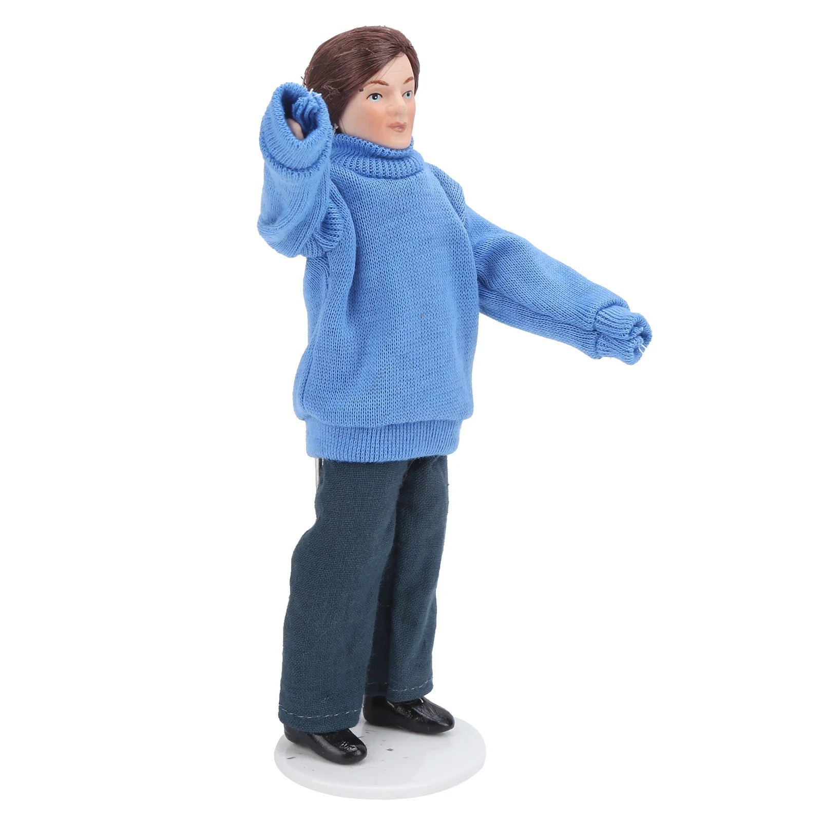 Porcelain Dollhouse People with Rotatable Limbs C664700
