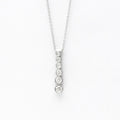Platinum Diamond Drop Necklace V699