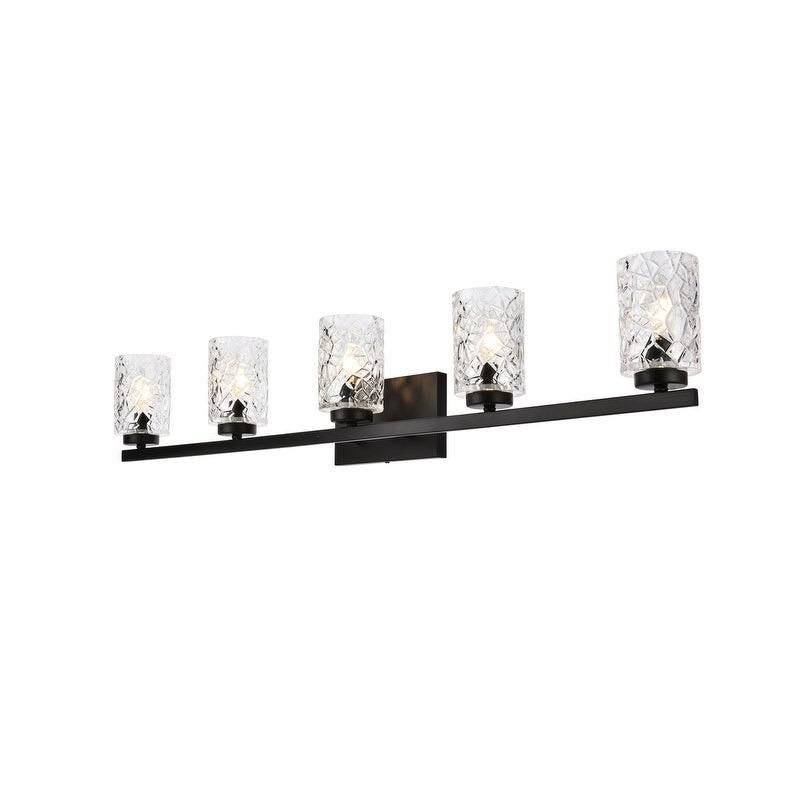 5 Light Bath Sconce with Clear Shade Q6469