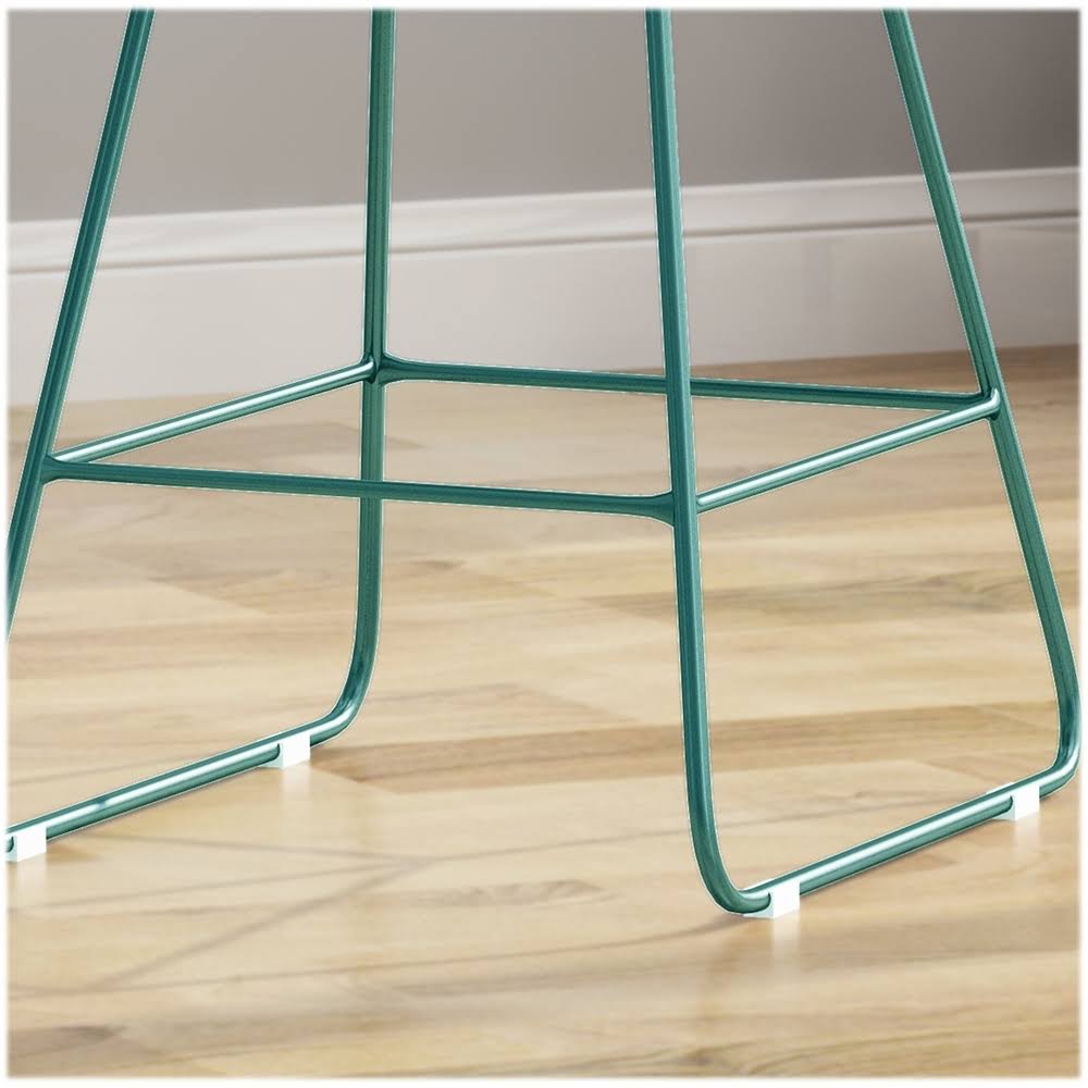 Teal Geometric Iron Cafe Stools (Set of 2) Z5889