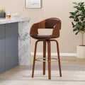 Dark Brown Swivel Bar Stool Z7249