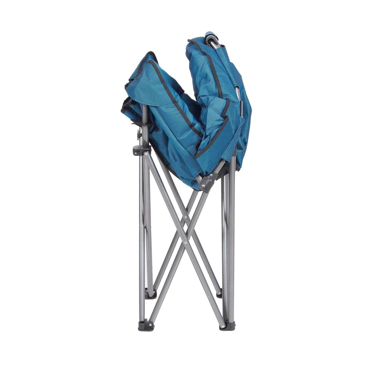 Blue/Black 4 Pack Folding Padded Outdoor Club Chair with Carry Bag Y950