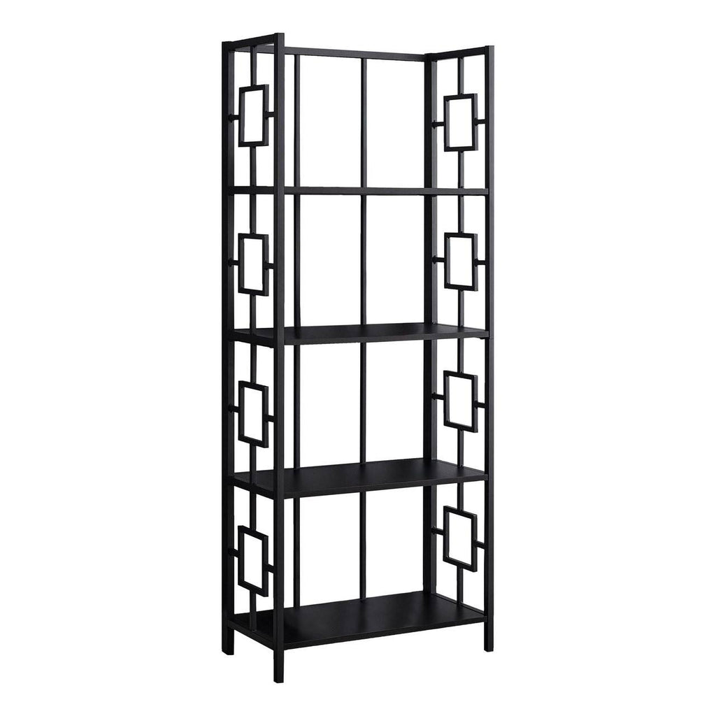 Black Four Tier Etagere Bookcase S625