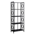 Black Four Tier Etagere Bookcase S625