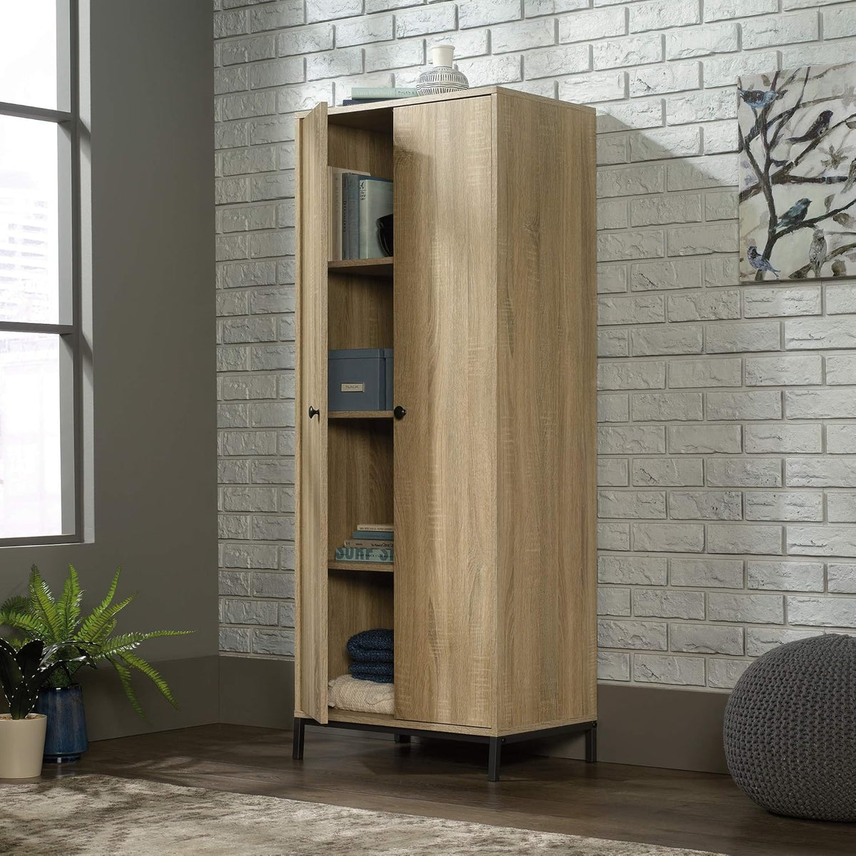 Charter Oak Finish Storage Cabinet Z685