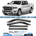 4 pcs Dark Smoke Tape-on Window Deflectors B1884