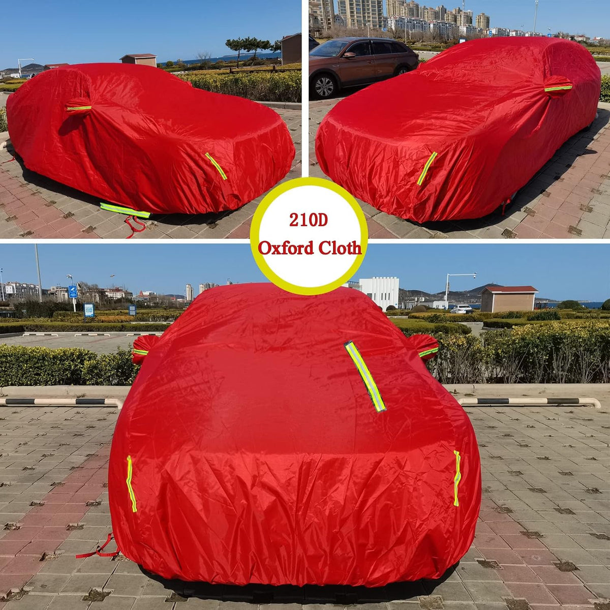 Red Oxford Full Car Cover for Sedan X303619