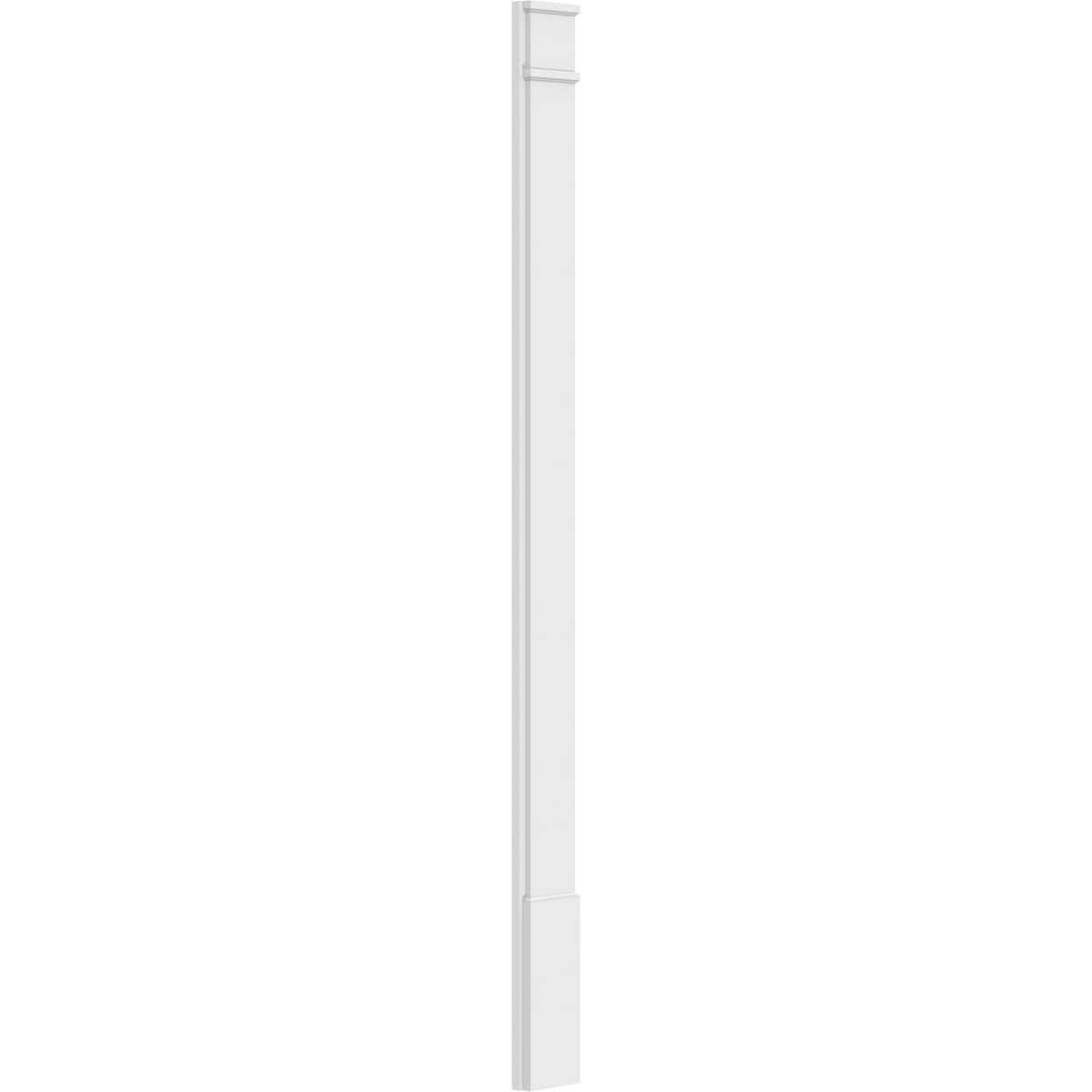 Plain PVC Pilaster with Capital and Base (Pair) R16729