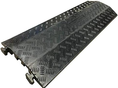3 Channel 40” Inch Long Black Rubber Cable Protector W594