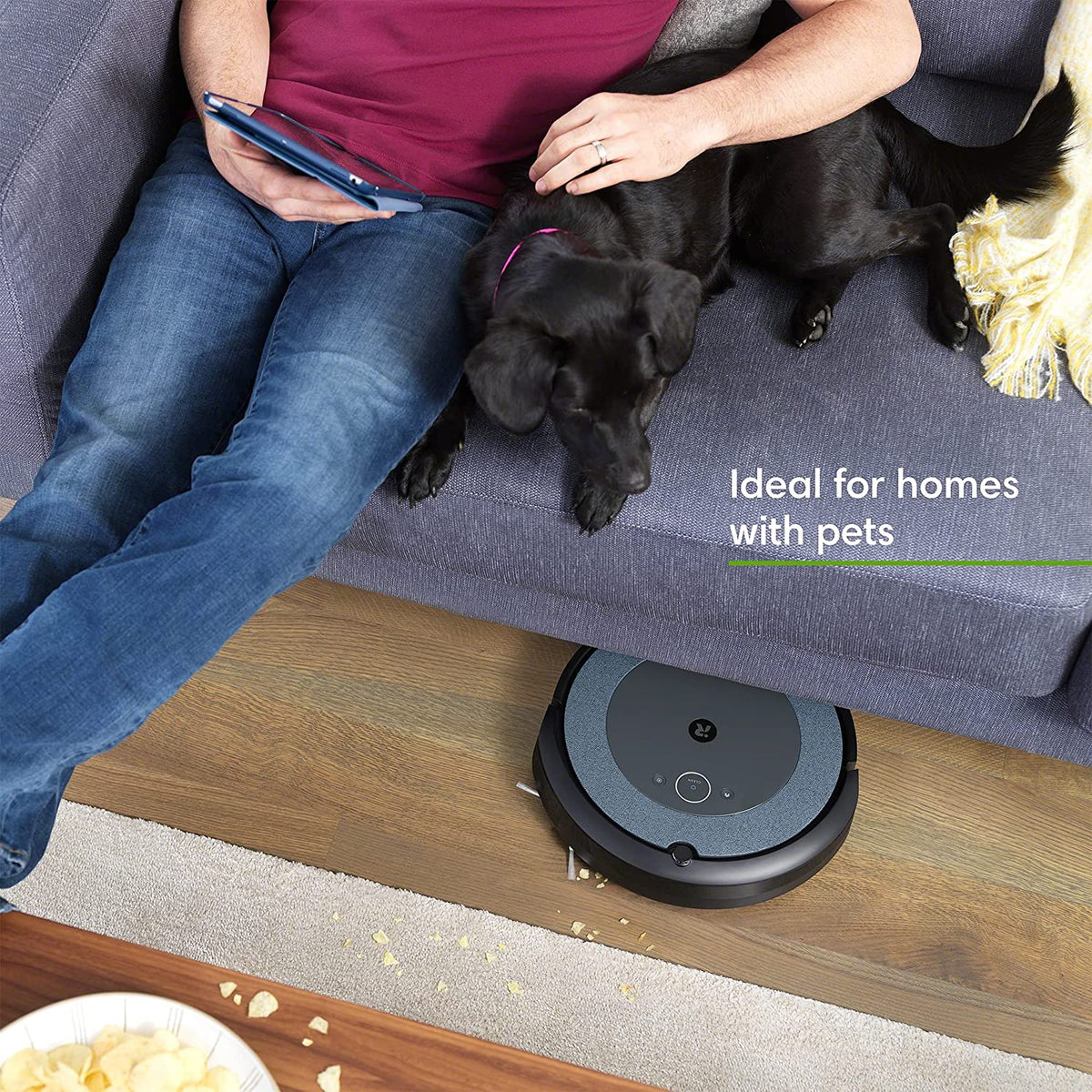 Robot Vacuum with Automatic Dirt Disposal K178518