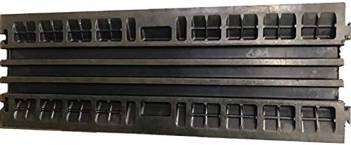 3 Channel 40” Inch Long Black Rubber Cable Protector W594