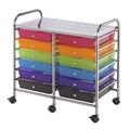 12-Drawer Multi-Colored Storage Cart Y65711