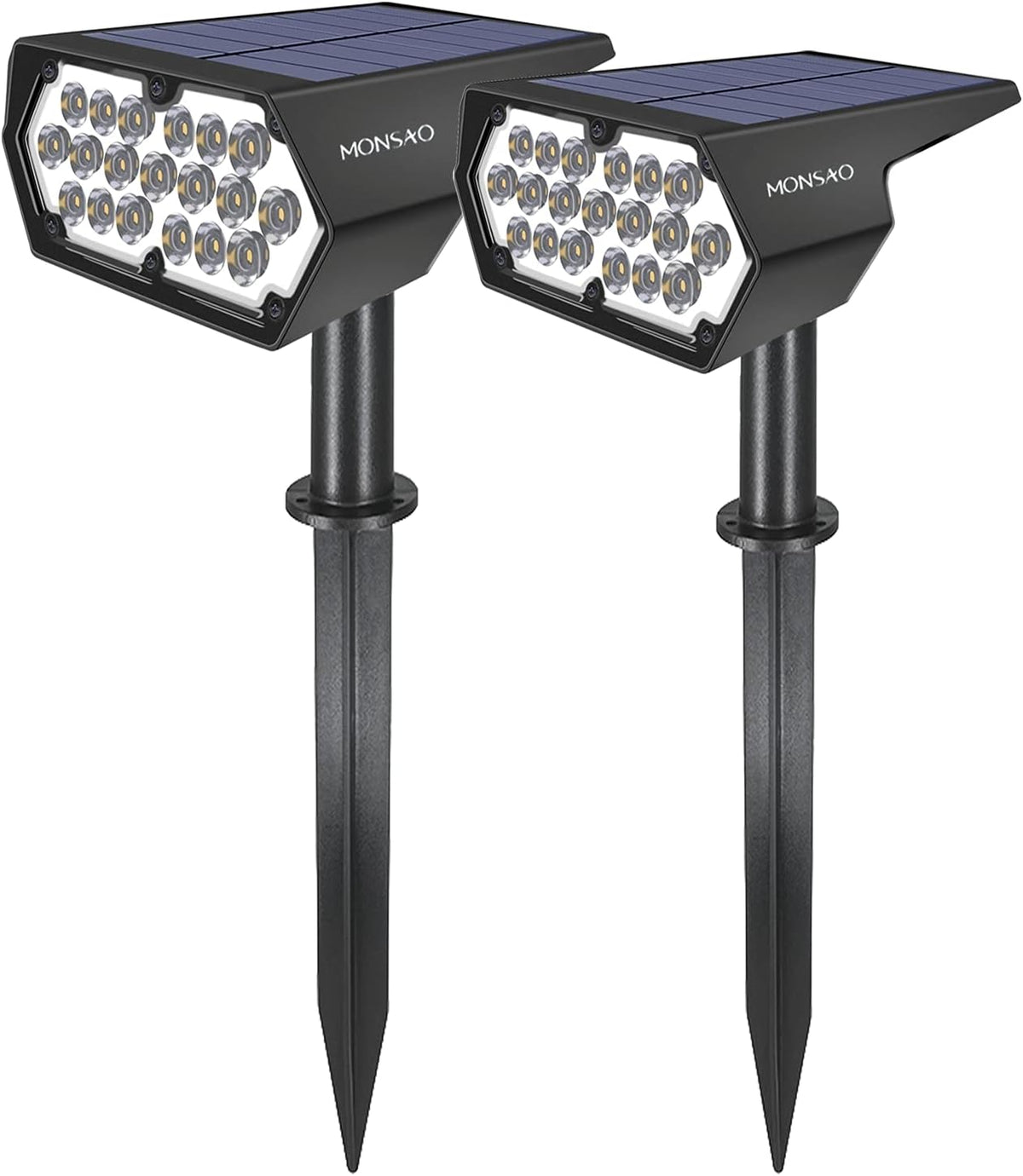 2 Pack IP65 Waterproof Solar Spot Lights O260135
