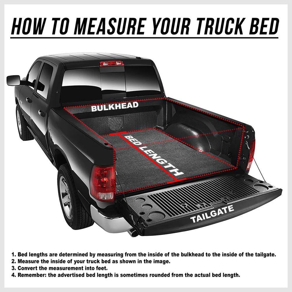 Tri-Fold Soft Tonneau Cover for Toyota Tacoma U499