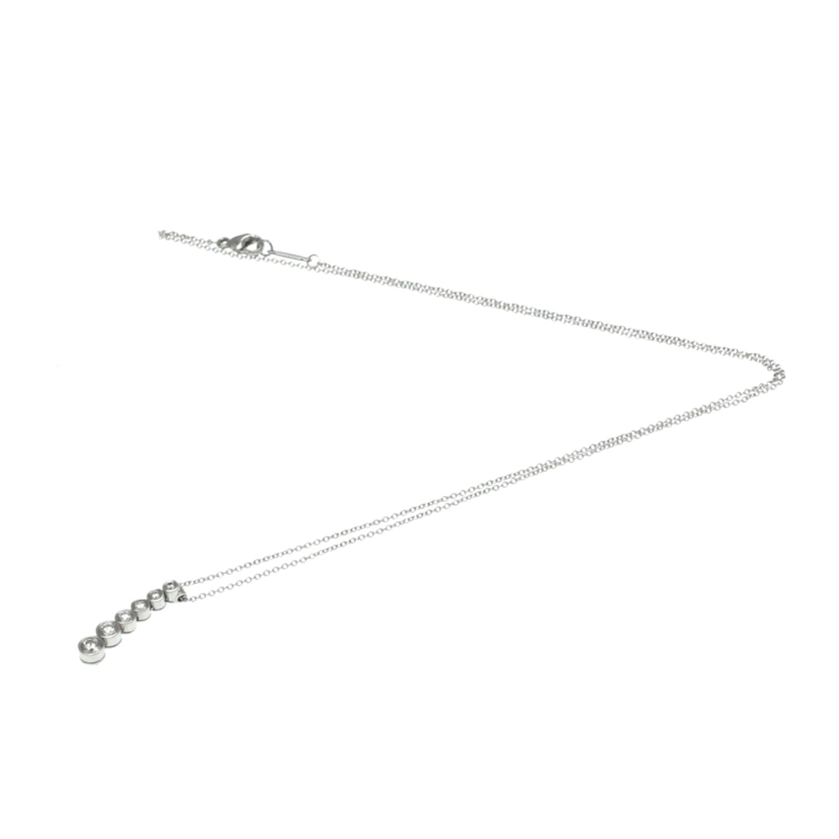 Platinum Diamond Drop Necklace V699
