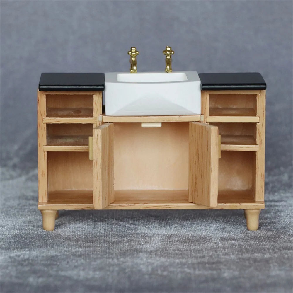 Miniature Modern Basin Sink Unit Cabinet I943