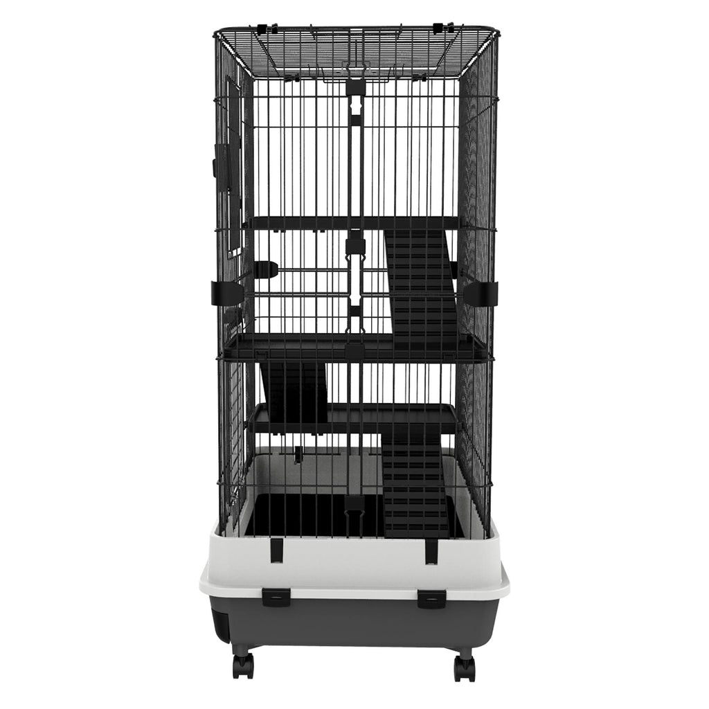 Metal 4-level Rabbit Cage Indoor Small Animal Hutch H66959