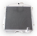 3 Rows Aluminum Cooling Radiator With Fan Shroud 2X12 Inches Dia. for Jeep CJ Chevy Engine K8665