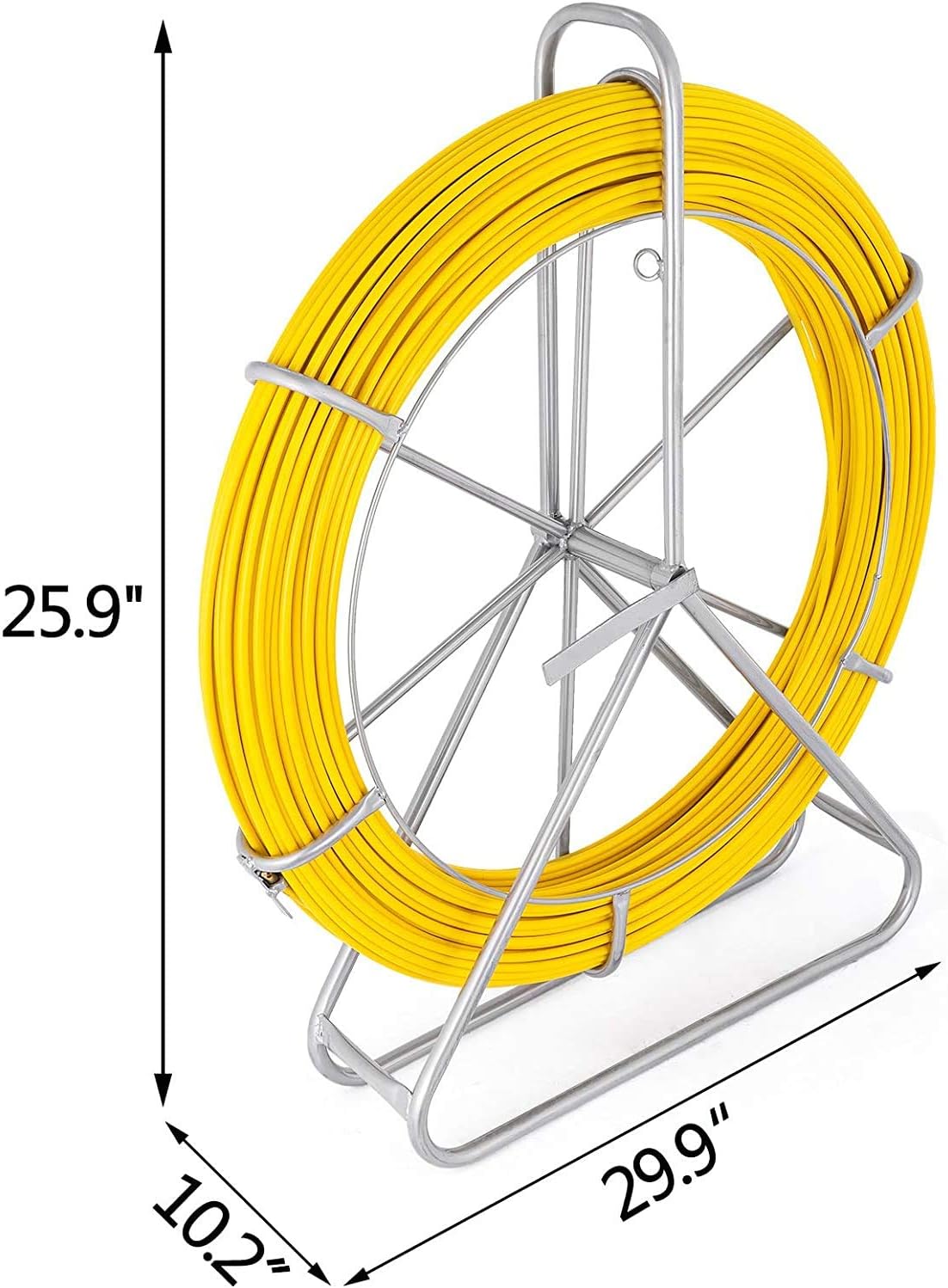 Fiberglass Fish Tape 6MM 656FT with Steel Reel Stand M111277