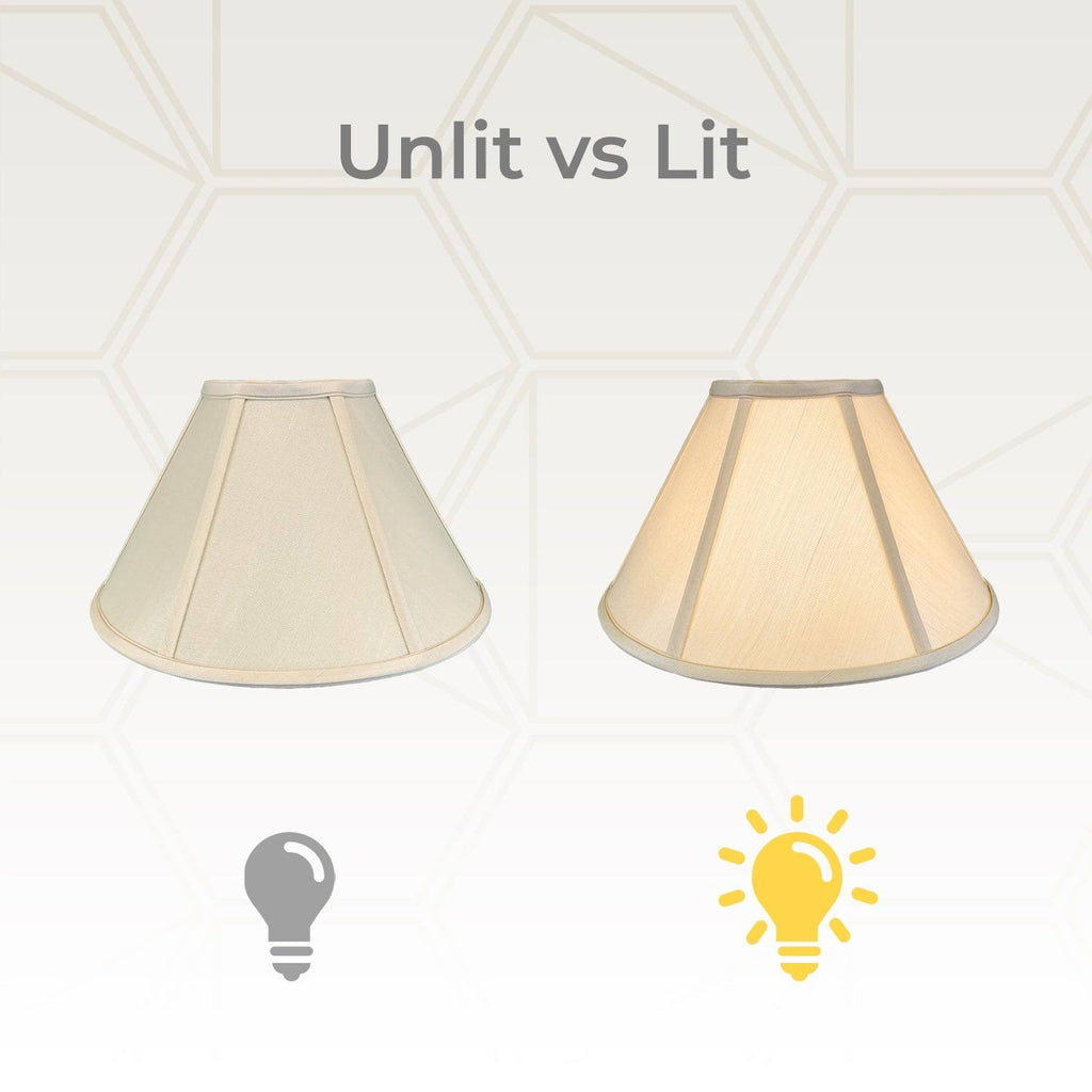 Beige Coolie Empire Lamp Shade, 7x20x12.5, Set of 2 J335198