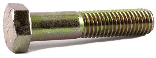3/4-10 x 2 Grade 8 Hex Cap Screw Yellow Zinc Plated (25) E6741