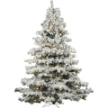 7.5 ft Flocked Alaskan Tree with 900 Warm White LED Lights G415932