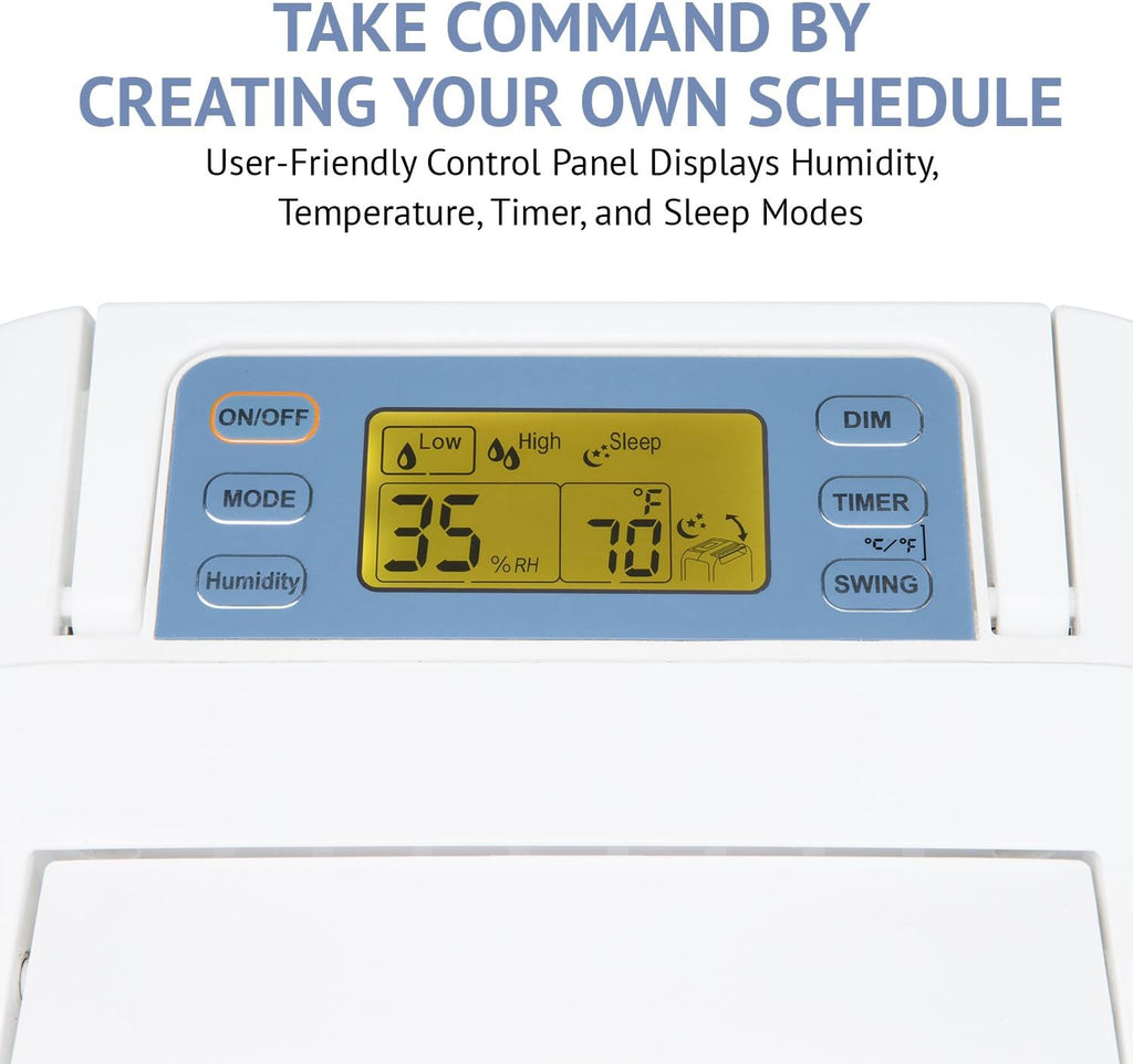 13-Pint Desiccant Dehumidifier with Continuous Drain Hose, White S47771