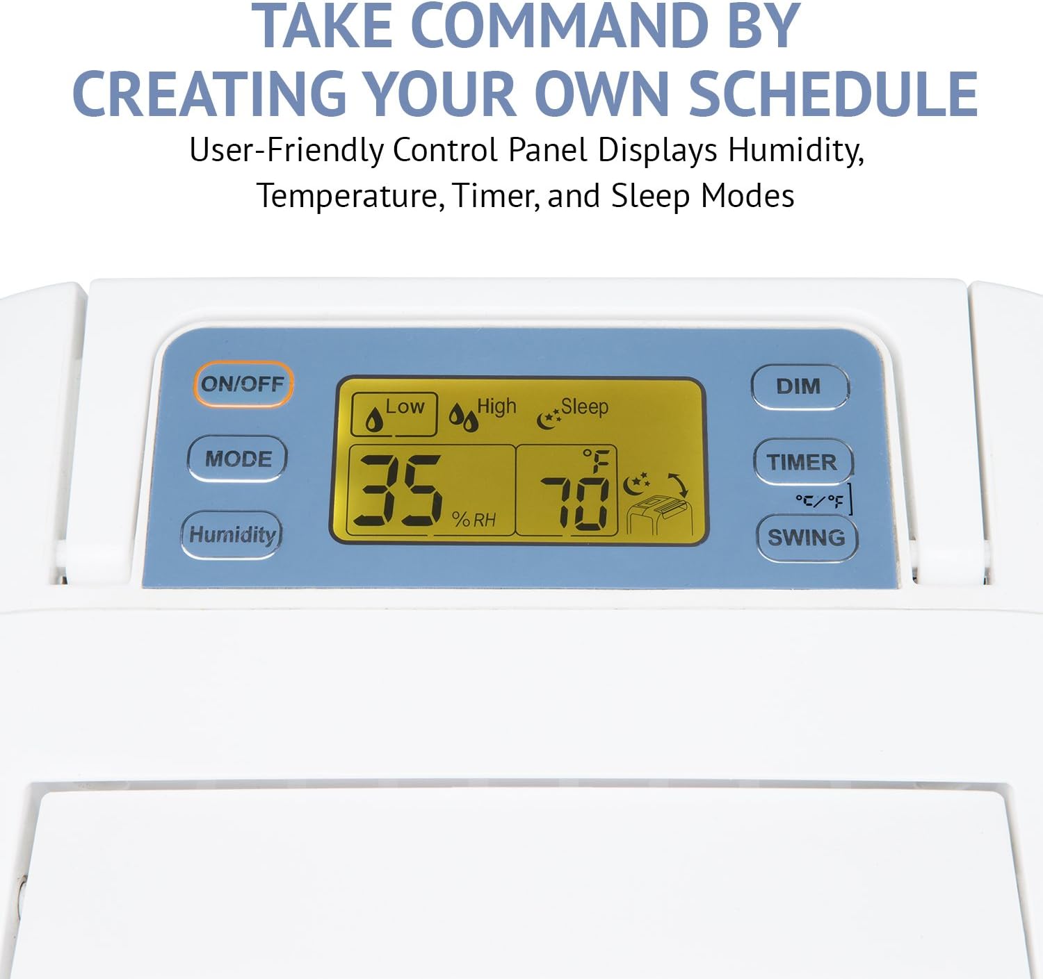13-Pint Desiccant Dehumidifier with Continuous Drain Hose, White S47771